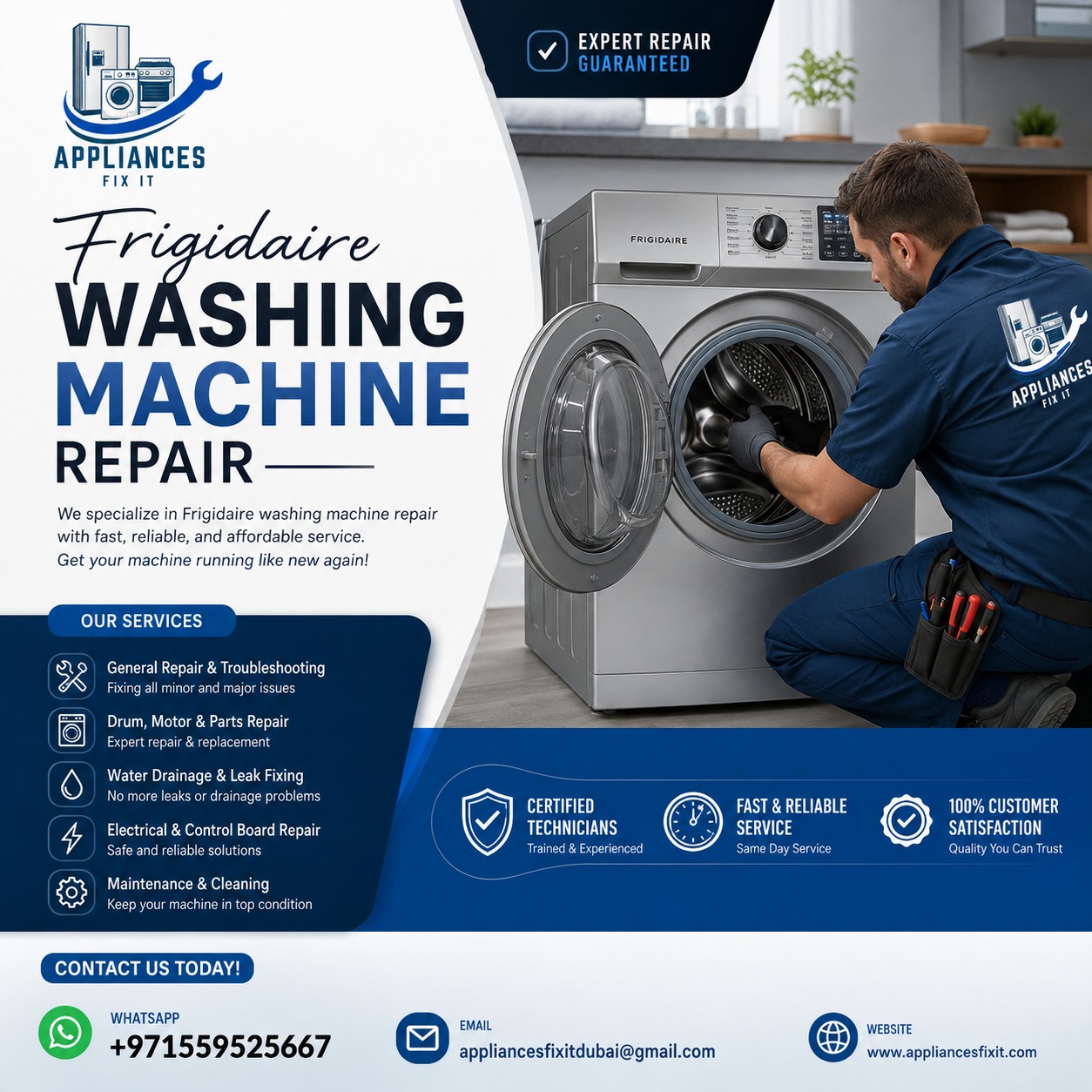 Frigidaire washing Machine repair