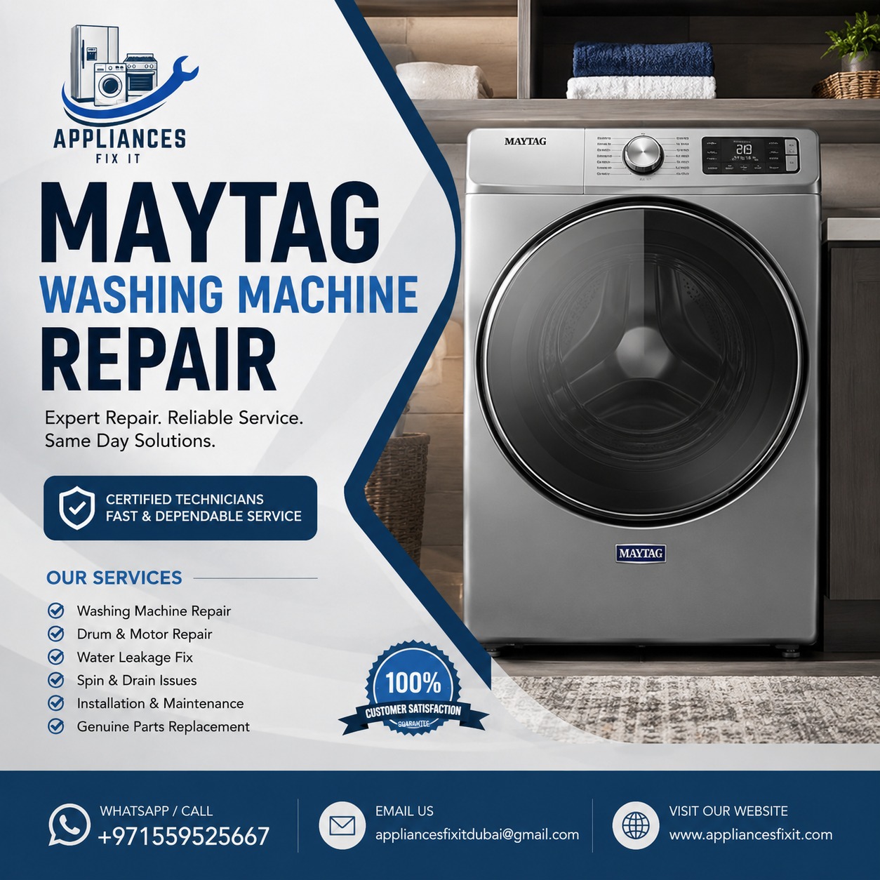 Maytag washing machine repair,