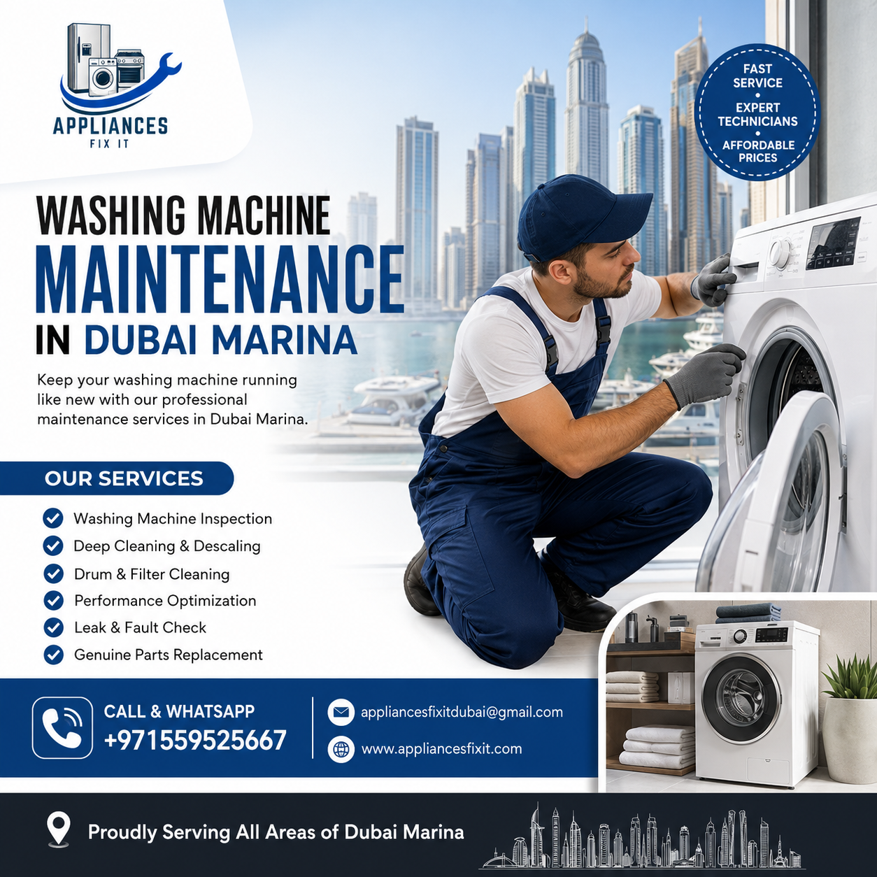 Washing Machine Maintenance in Dubai Marina