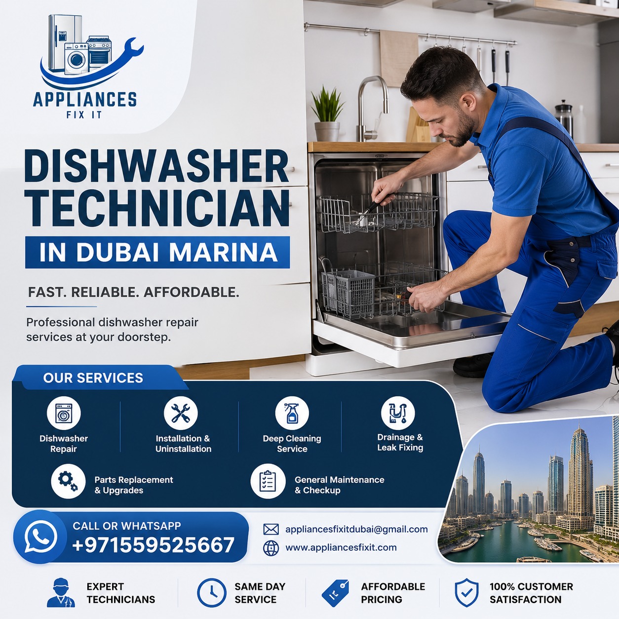 Dishwasher Technician In Dubai Marina