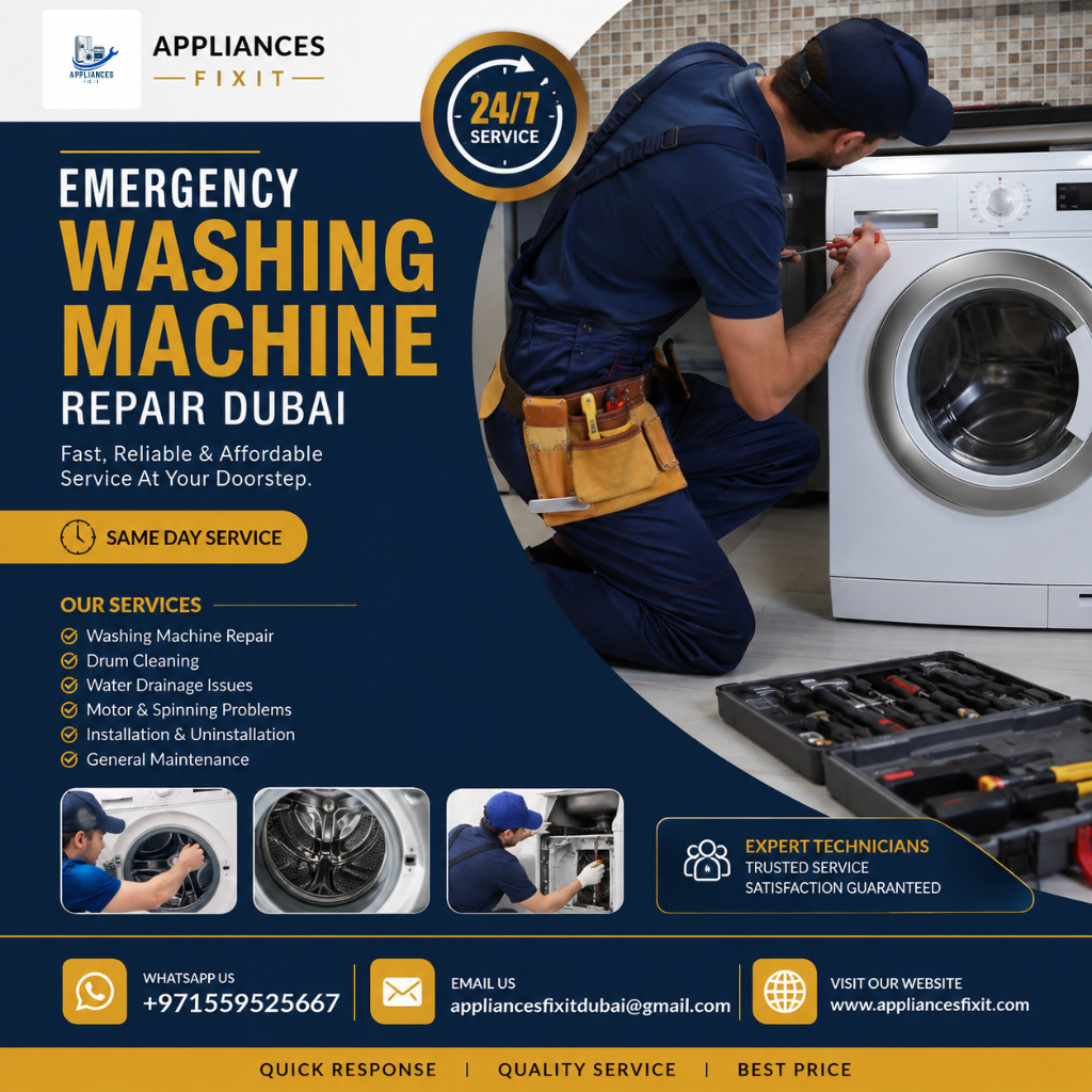 Emergency Washing Machine Repair Dubai